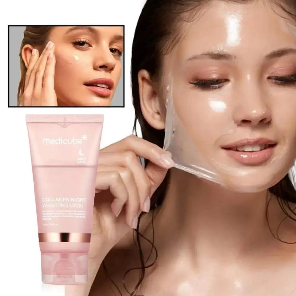 Collagen Overnight Mask | Korean Night Wrapping Mask | Overnight Peel-Off Mask | Collagen Night Care Mask | Hydrating Night Peel Mask | Korean Collagen Night Mask | Overnight Skin Repair Mask | Wrapping Night Mask | Collagen Face Mask | Korean Overnight Hydration Mask.