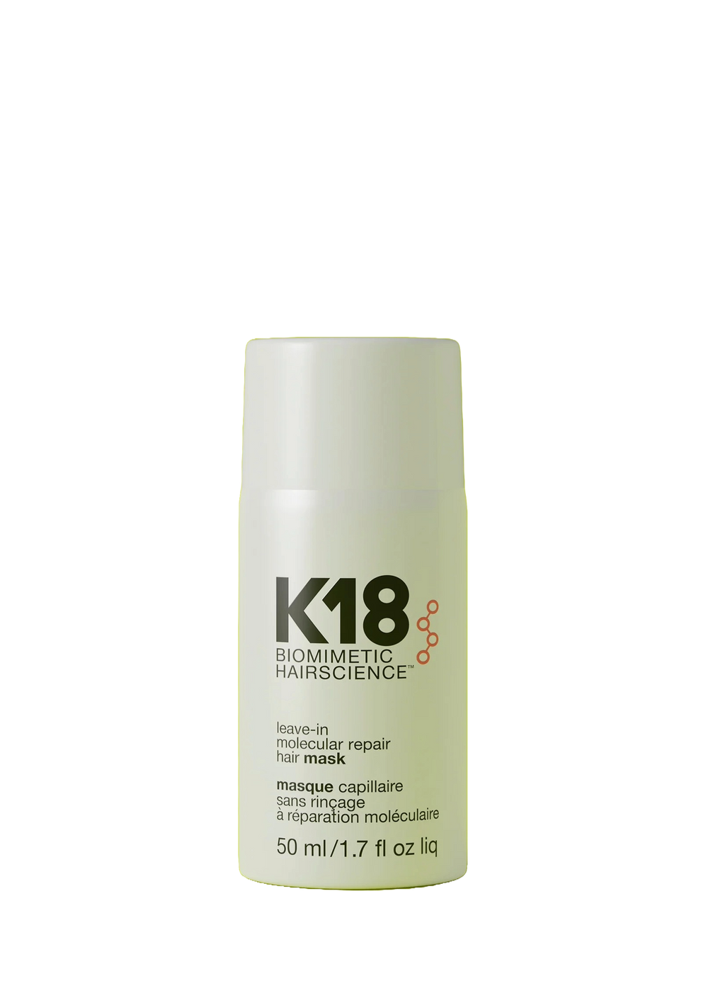 K18 full-size leave-in molecular repair hair mask for Hair Care Routine.