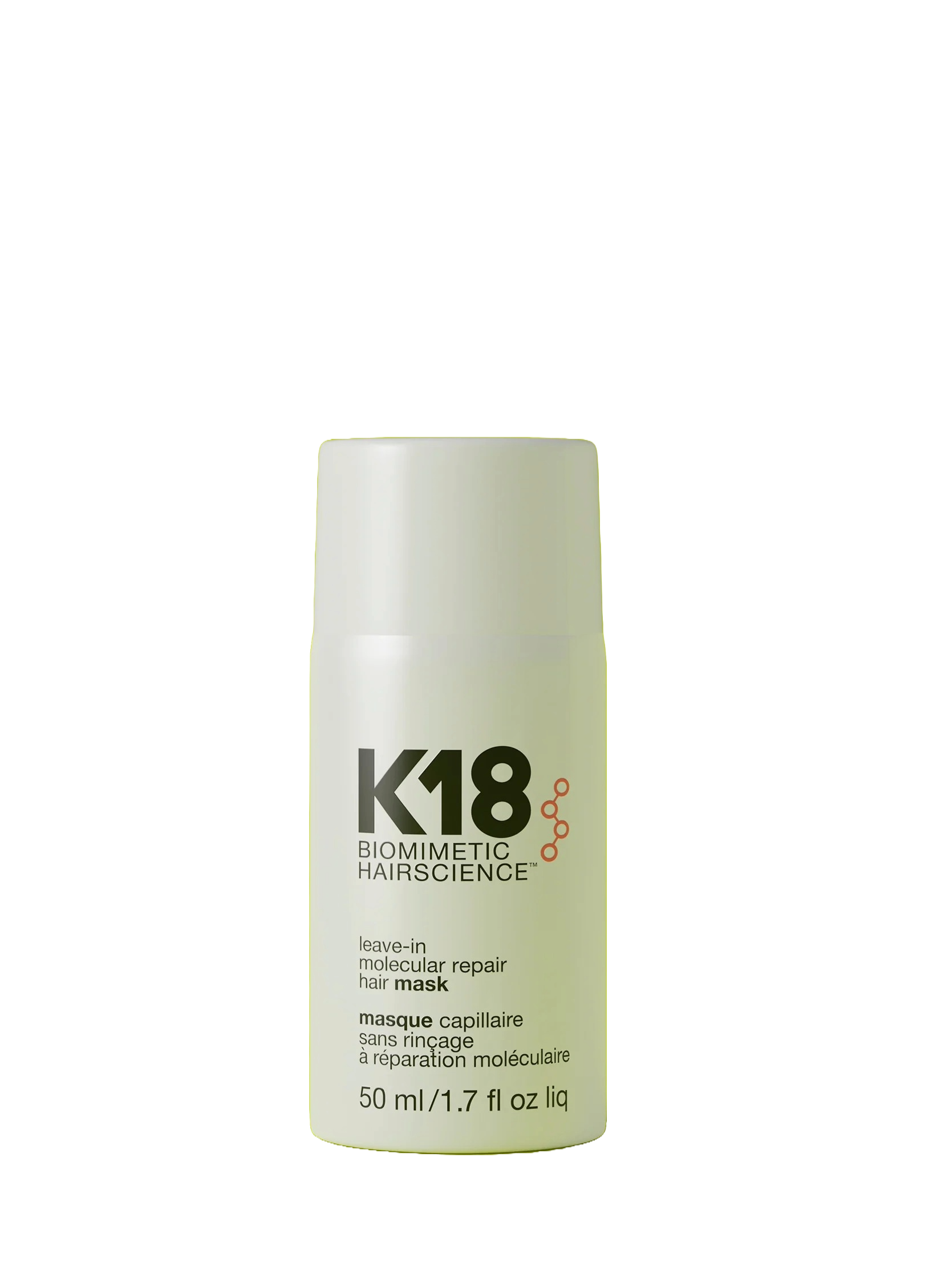 K18 full-size leave-in molecular repair hair mask for Hair Care Routine.