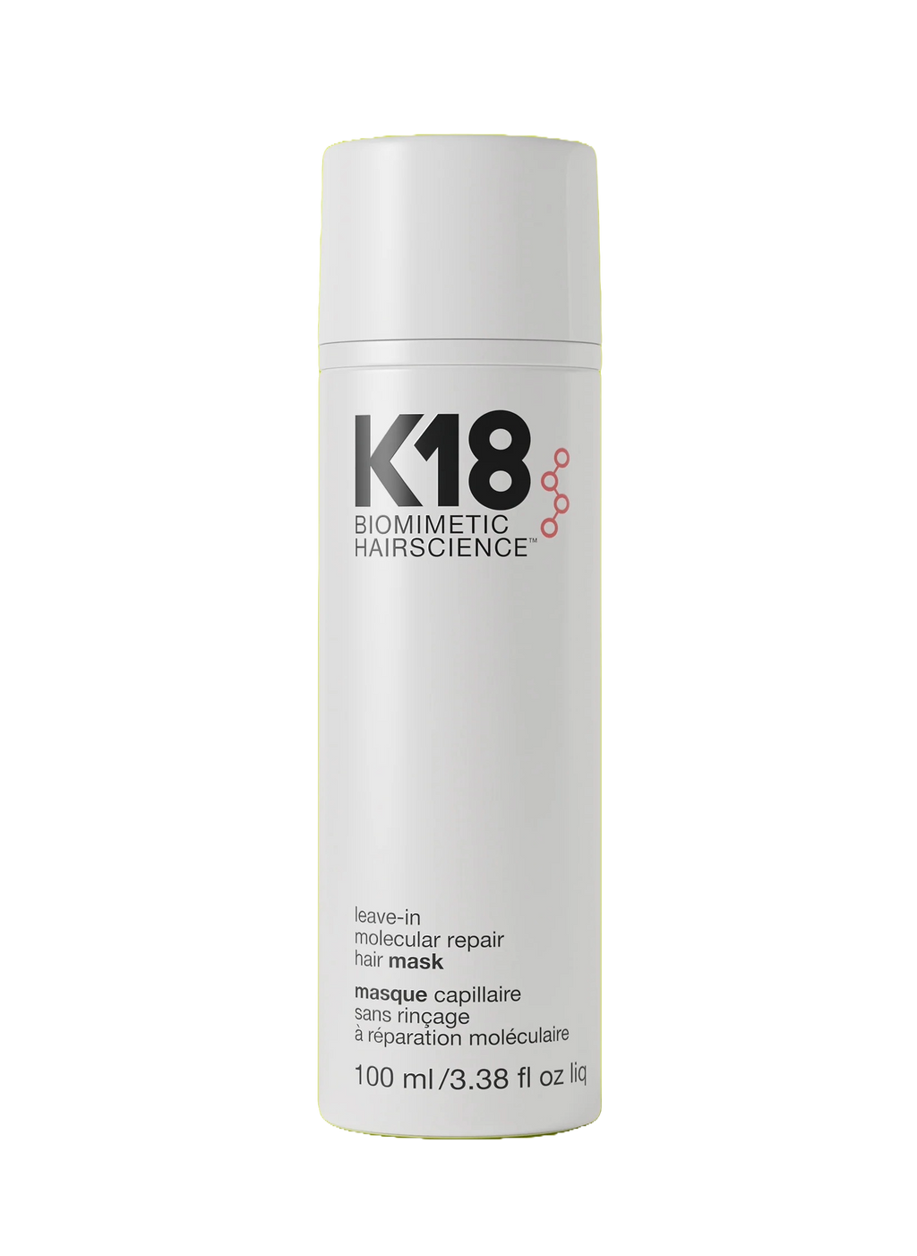 K18 full-size leave-in molecular repair hair mask for Hair Care Routine.