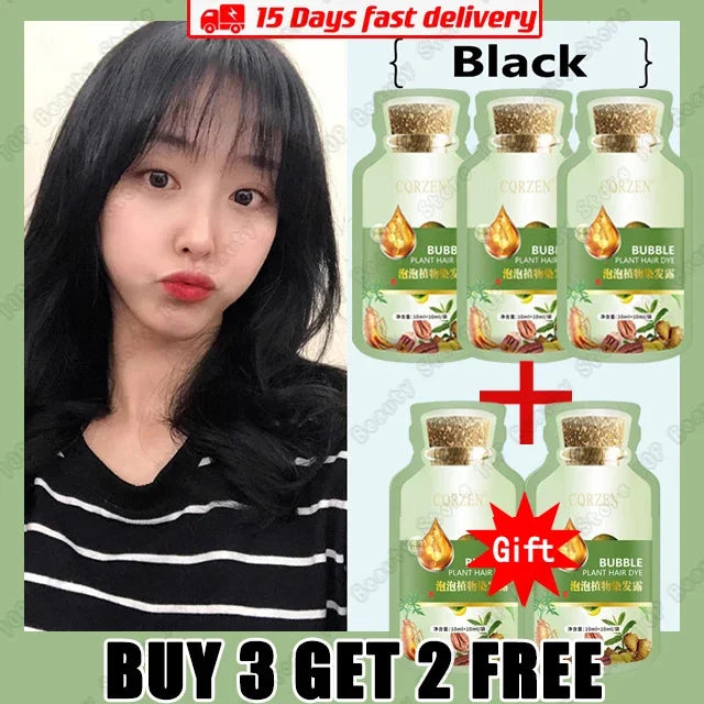 Herbal Hair Dye Shampoo | Natural Hair Coloring Shampoo | 5-Minute Hair Dye Shampoo | Herbal Gray Coverage Shampoo | Natural Hair Color Change Shampoo | Herbal Non-Irritating Hair Dye | Fast Acting Hair Dye Shampoo | Herbal Repairing Hair Color Shampoo | Natural Hair Dye for Men and Women | Herbal Anti-Gray Hair Shampoo