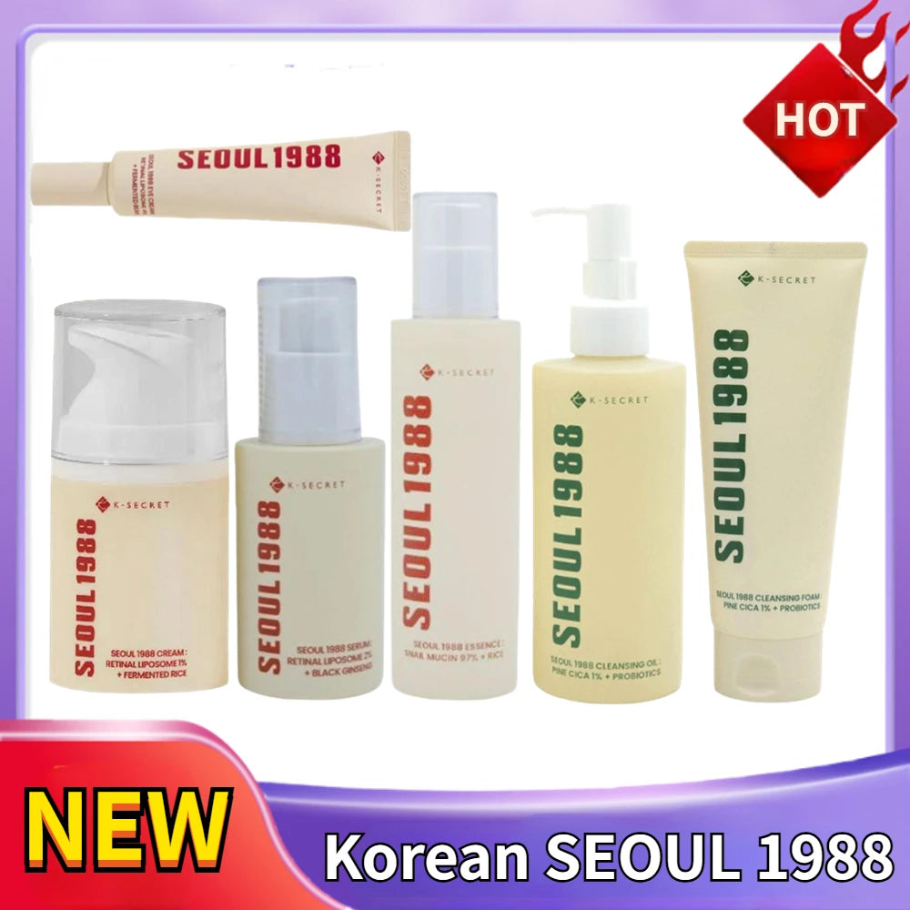 SEOUL 1988 Eye Cream Niacinamide 2% Retinal Acid Ginseng Serum Lighten Fine Lines Firming Pores Brightening Face Korean Skincare