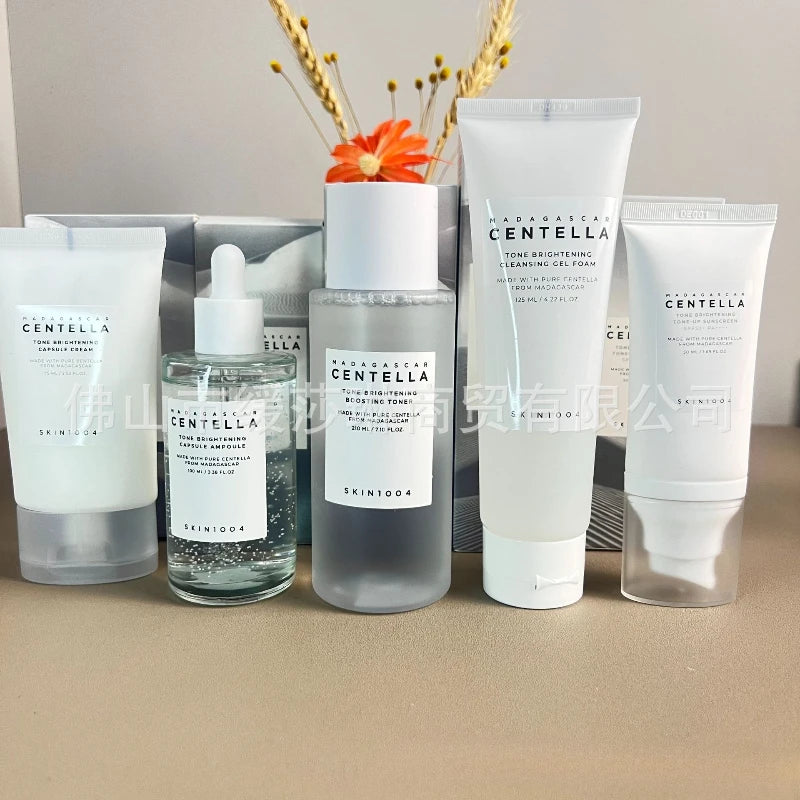 SKIN1004 Skin Care Angel Whitening Essence Facial Cleanser Cream Toner Sunscreen Combination Set  Ampoule Essence 100ml