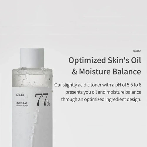 Anua Heartleaf 77% Toner Moisturizing Pore Cleansing Oil Foaming Cleanser Deep Cleanses Impurities Korean Skincare