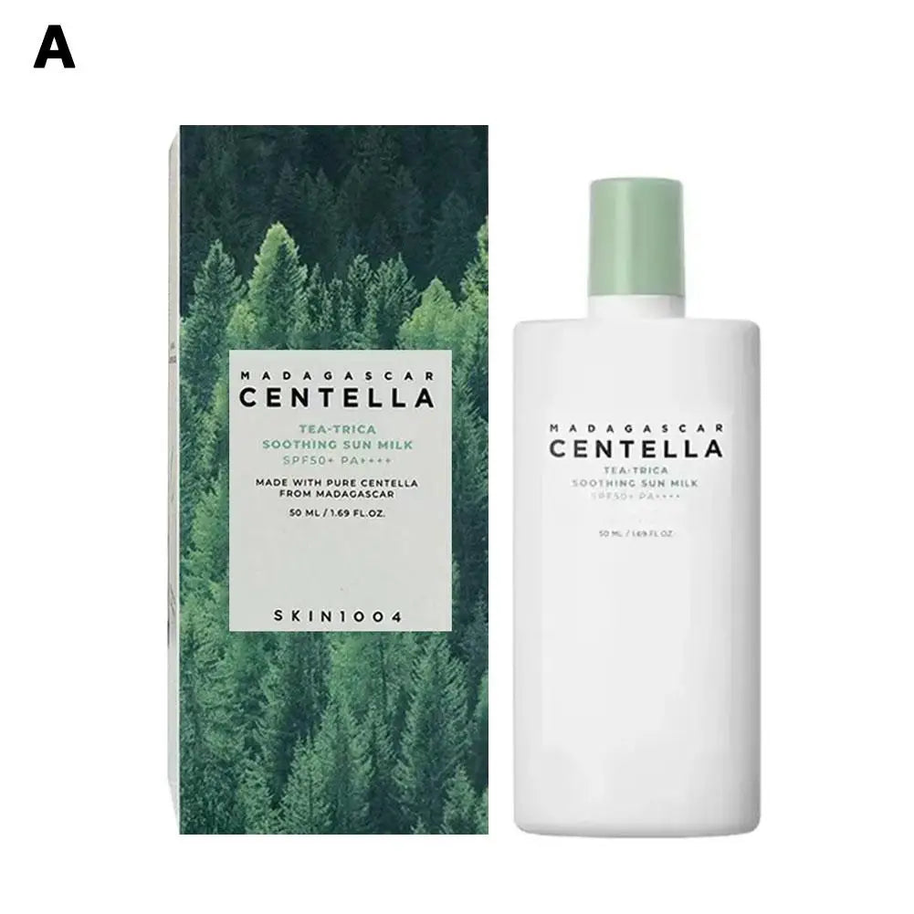 Centella Asiatica Skin Care Set Brightening Face Serum with Hyaluronic Acid Calming Toner Waterproof Sunscreen Moisturizing
